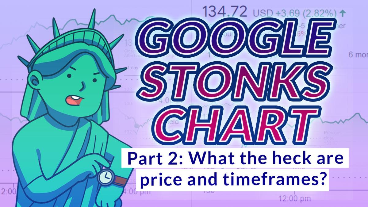 Google Stonks Chart Part 2: What the heck are price and timeframes?!