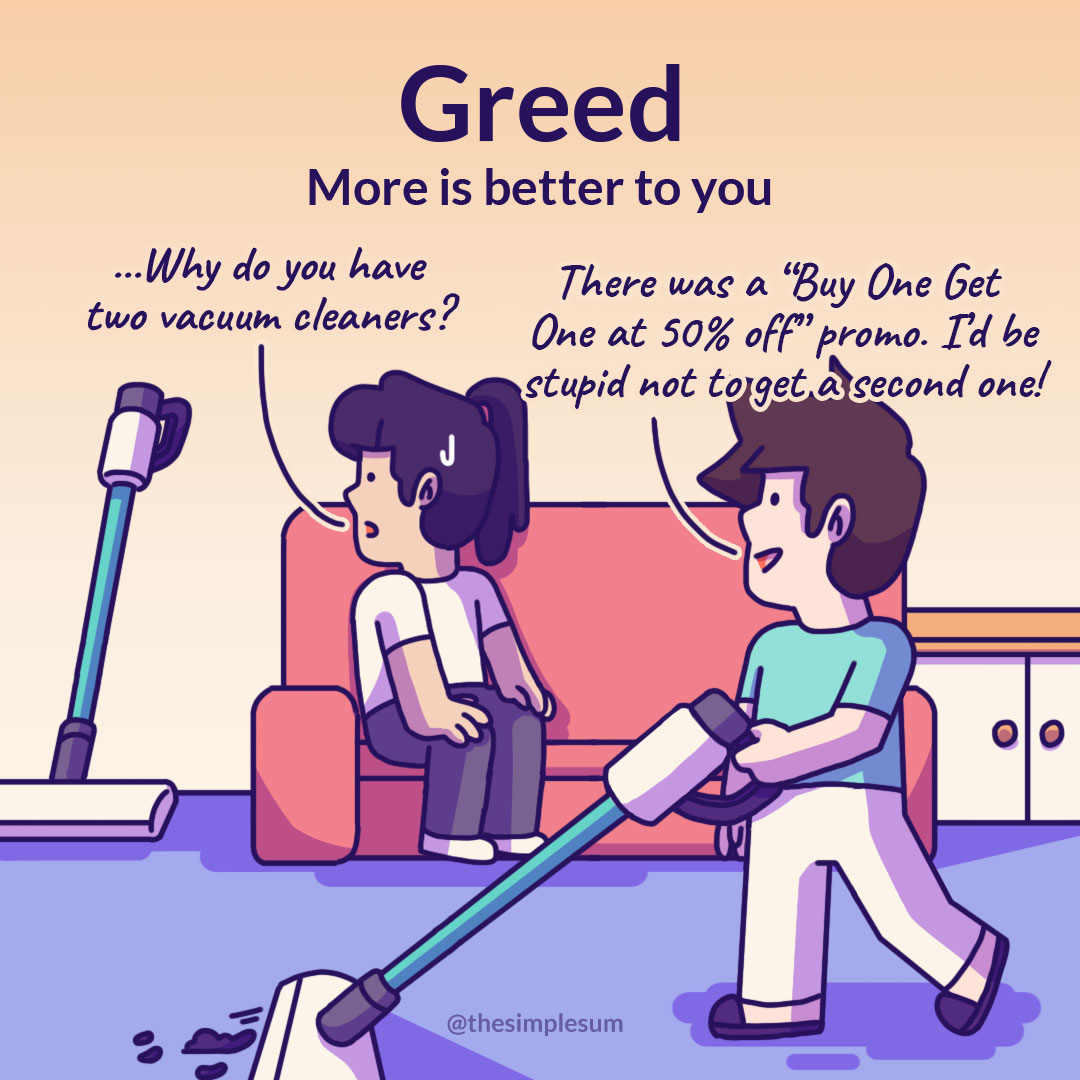 GREED: More is better to you