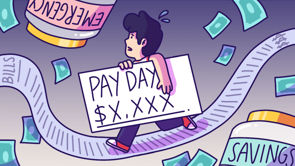 payday saving habits