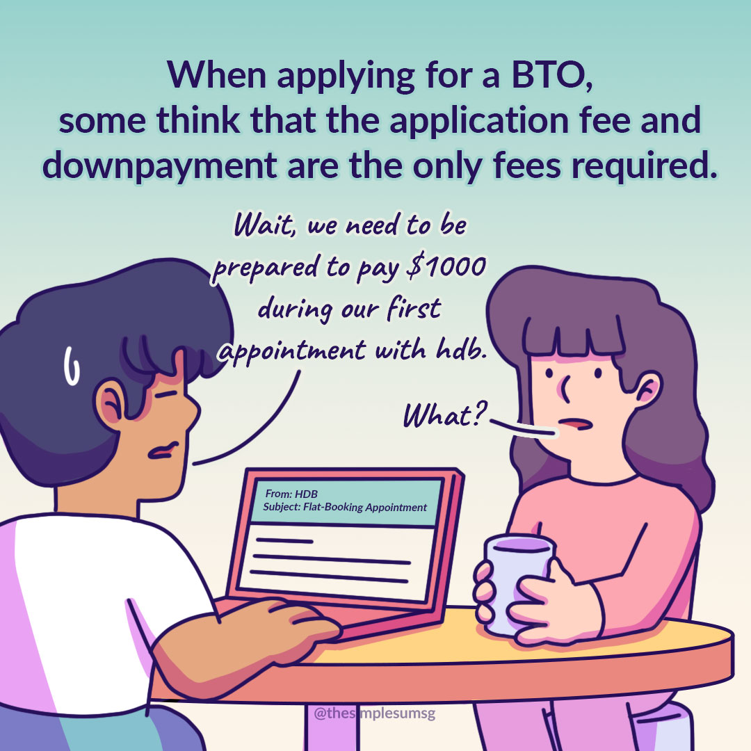 costs you didn't know you had to pay for your bto